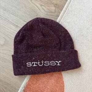 Stussy Maroon Beanie (NEW, never used)